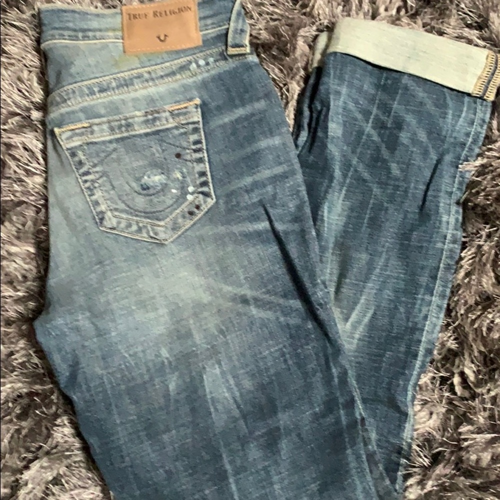 True Religion Slim Boyfriend Jeans
